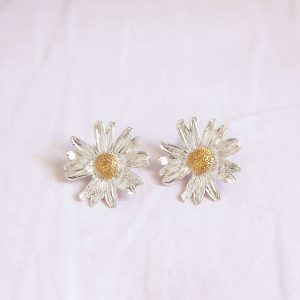 σκουλαρίκια μαργαρίτες - daisies earrings - skoularikia margarites